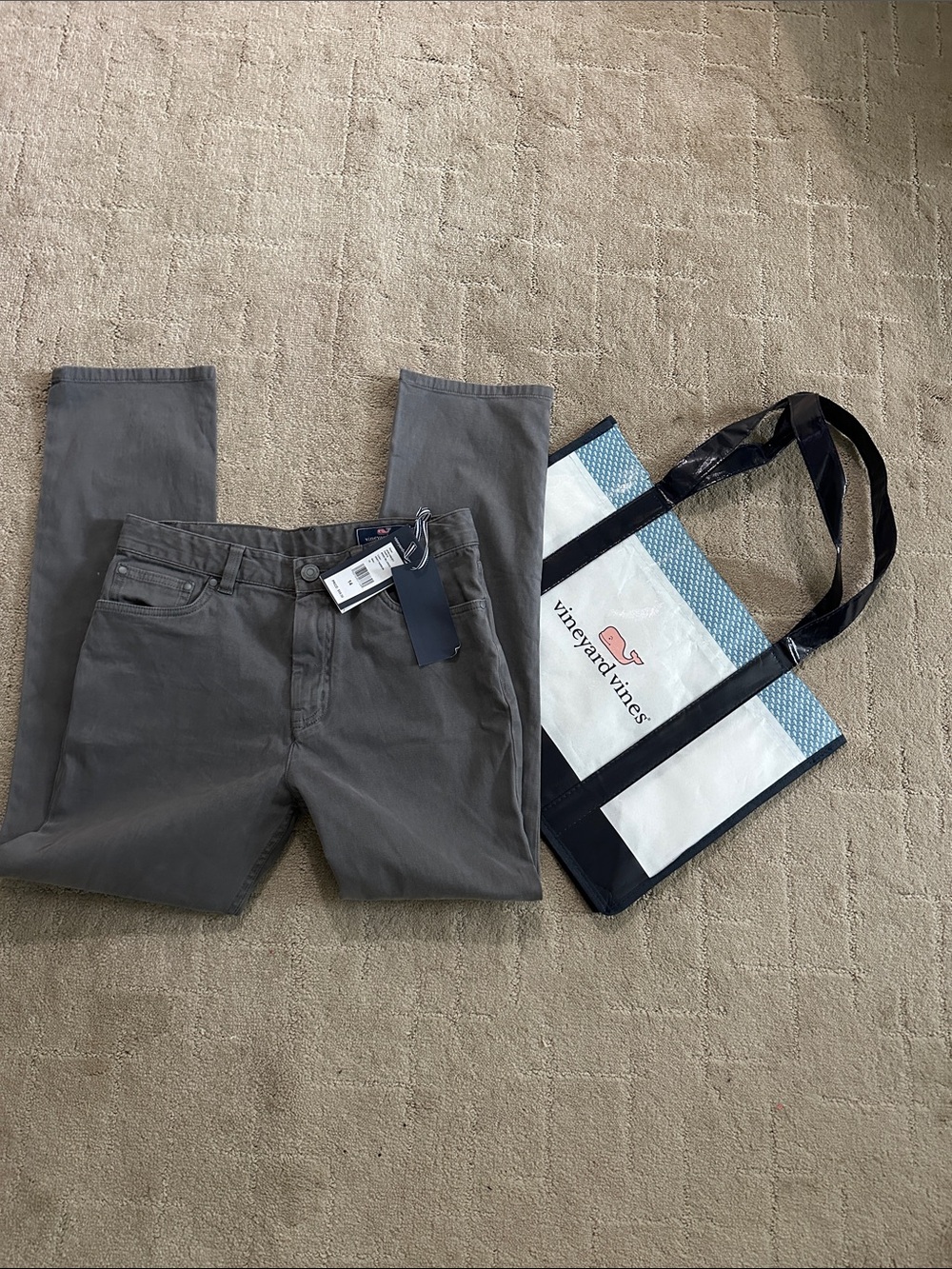 Vineyard Vines Broken Twill 5-pocket Pants size 14 Gray Harbor